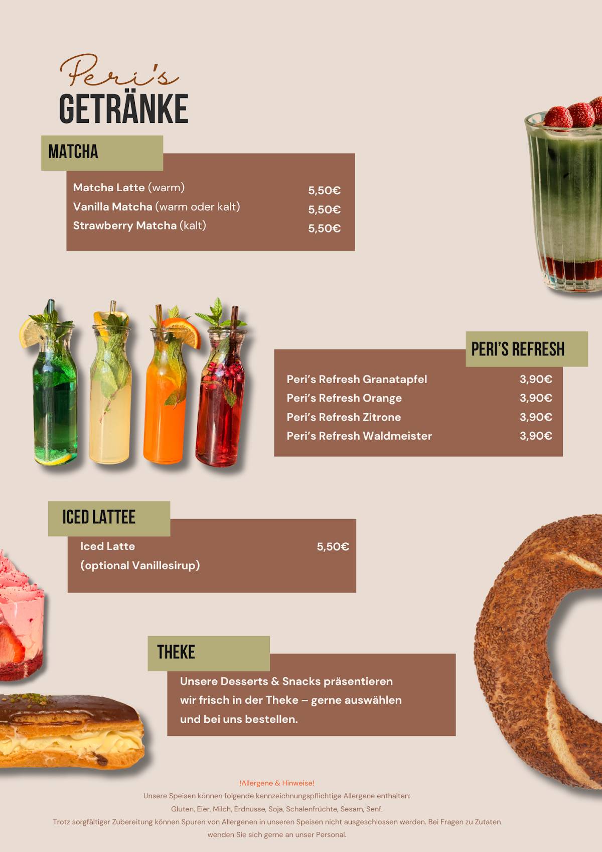 Peri's Cafe меню
