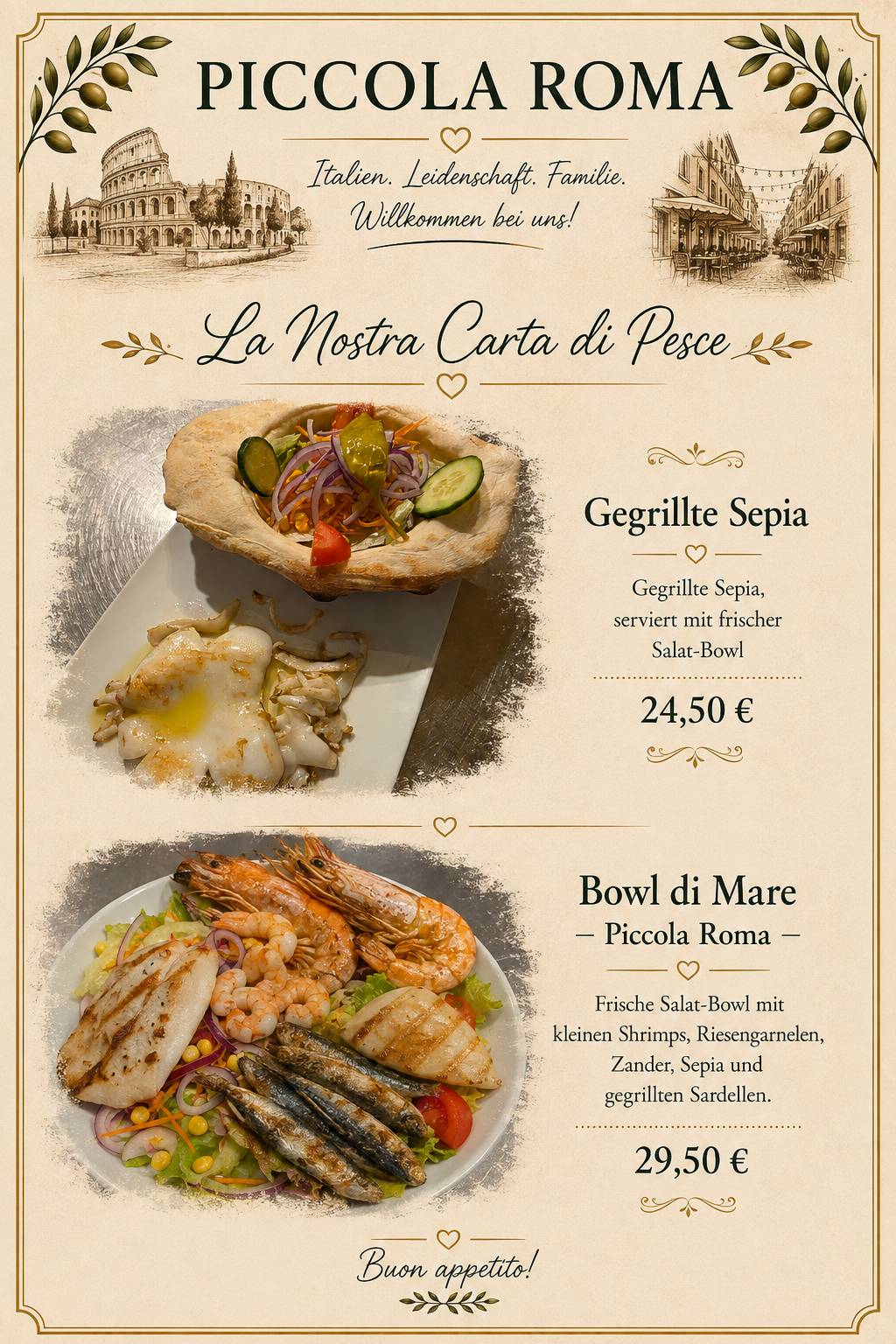 Piccola Roma Reutlingen меню