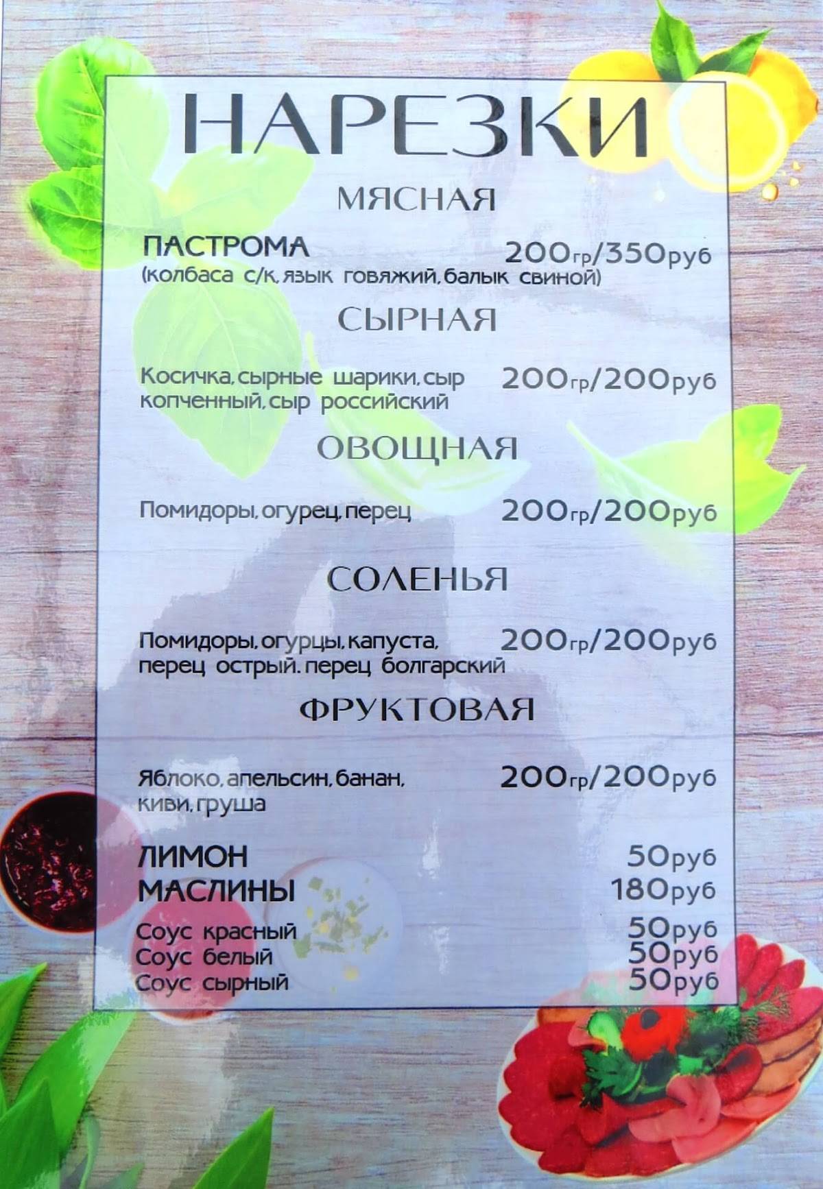 Пирамида меню