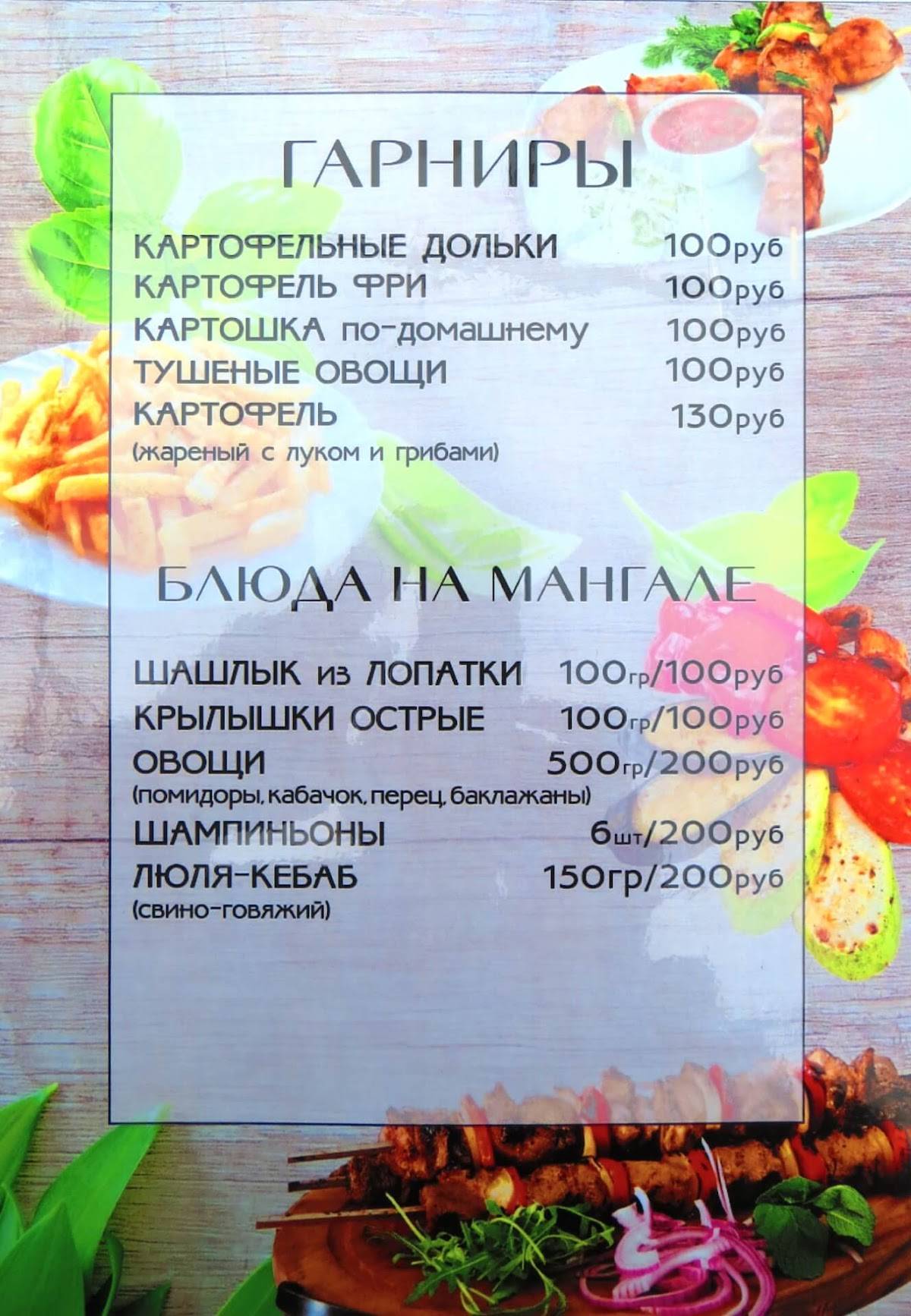 Пирамида меню