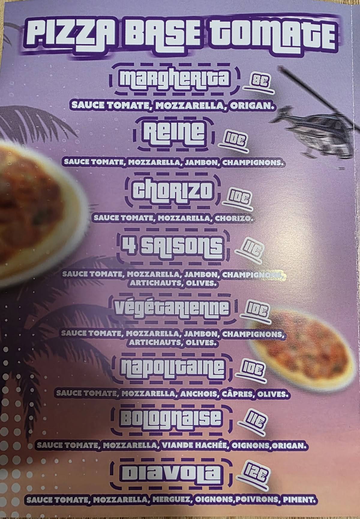 Pizz nine Roussillon меню