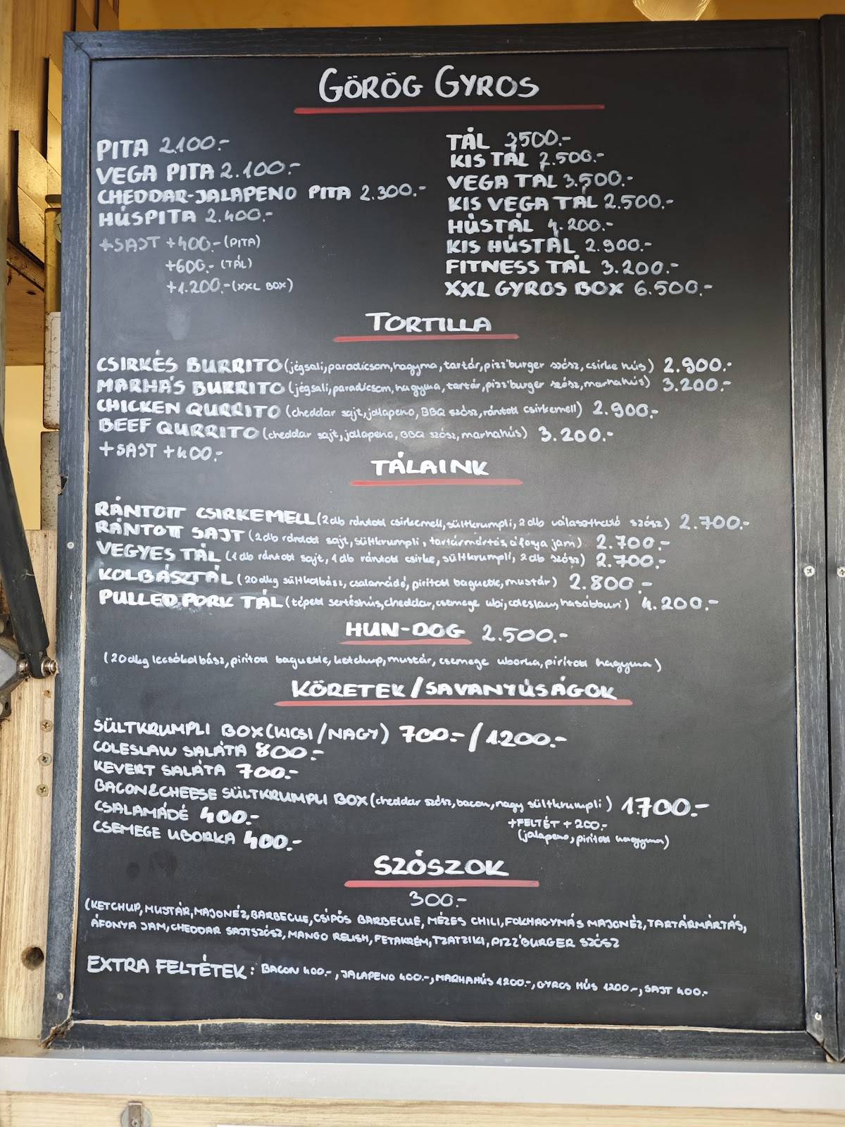 Pizz'Burger Rád меню