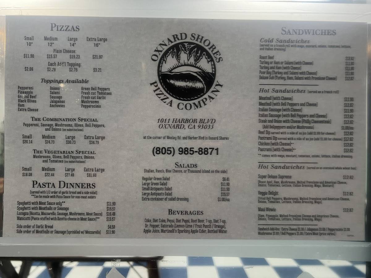 Pizza Co меню
