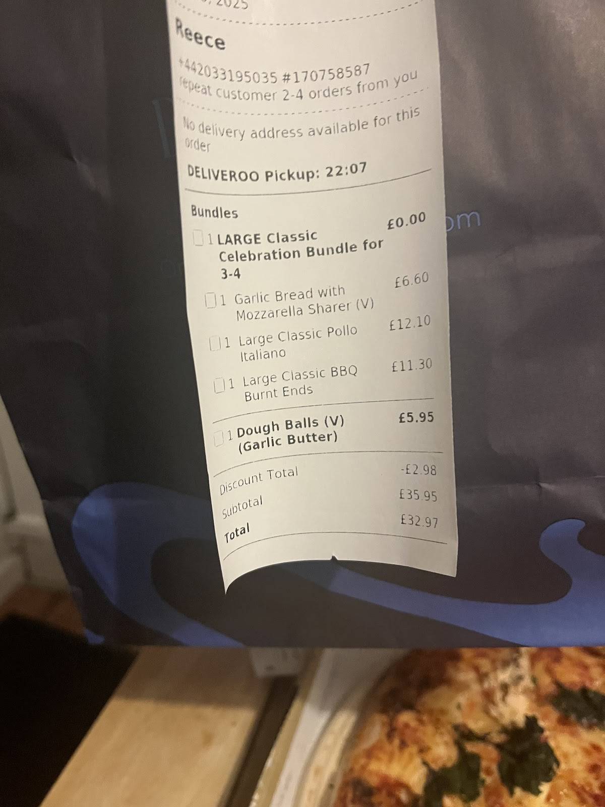 Pizza Express меню
