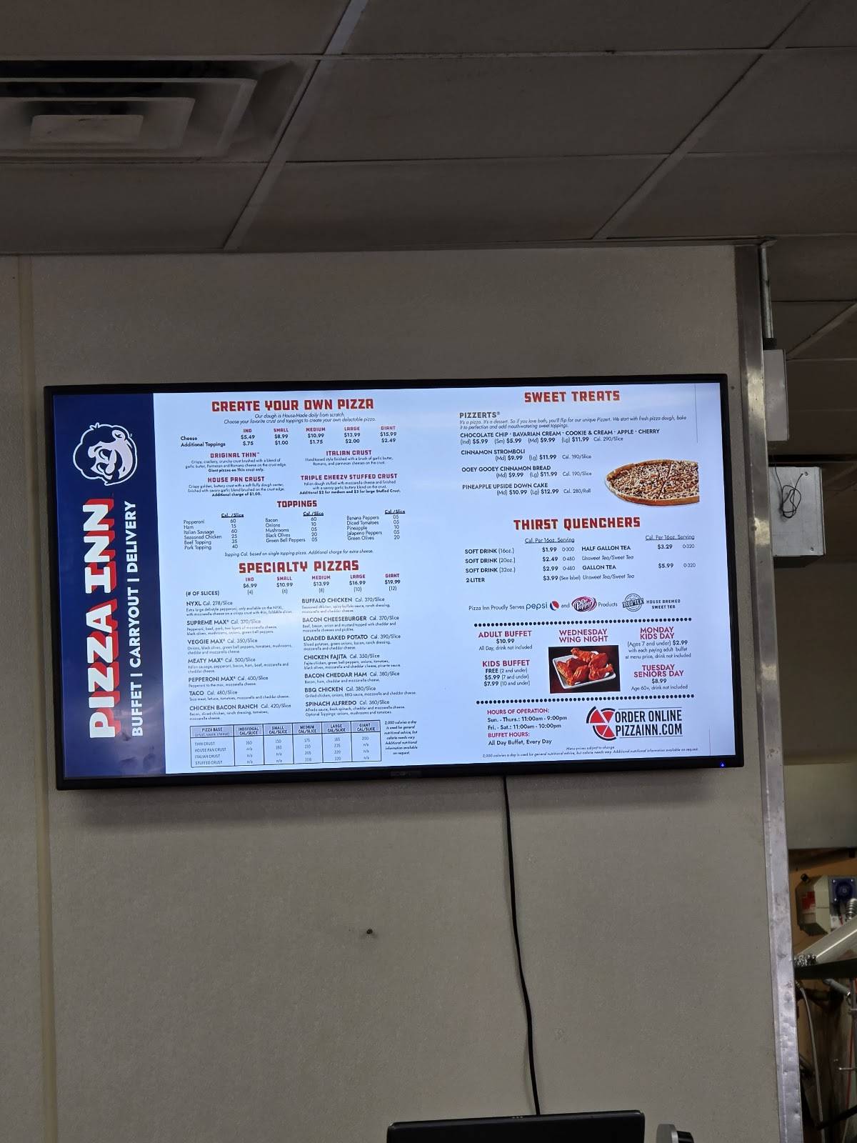 Pizza Inn меню