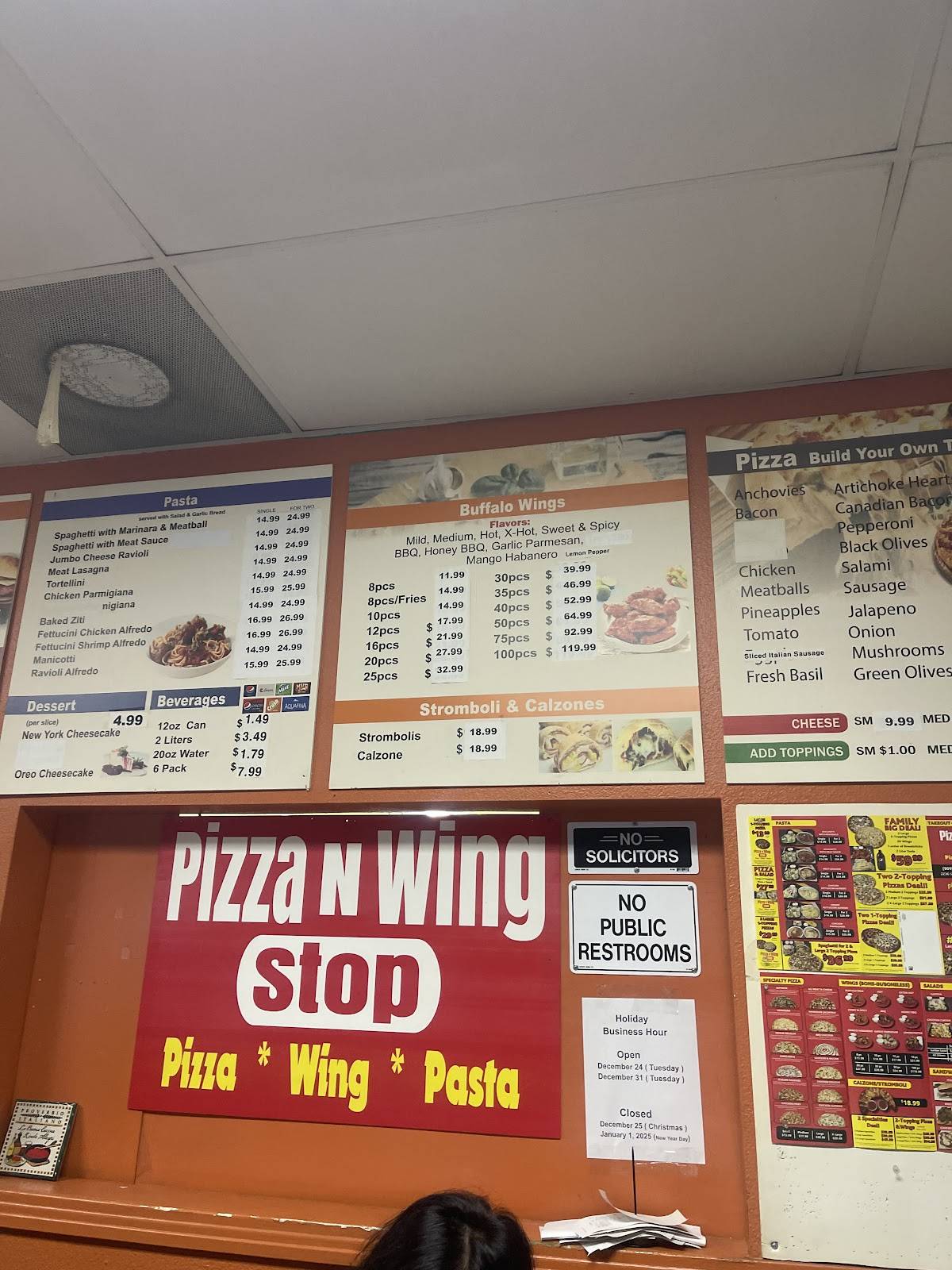 Pizza N Wing Stop меню