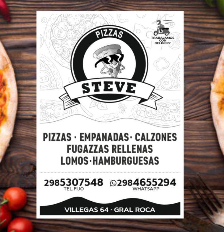 Pizzas Steve меню