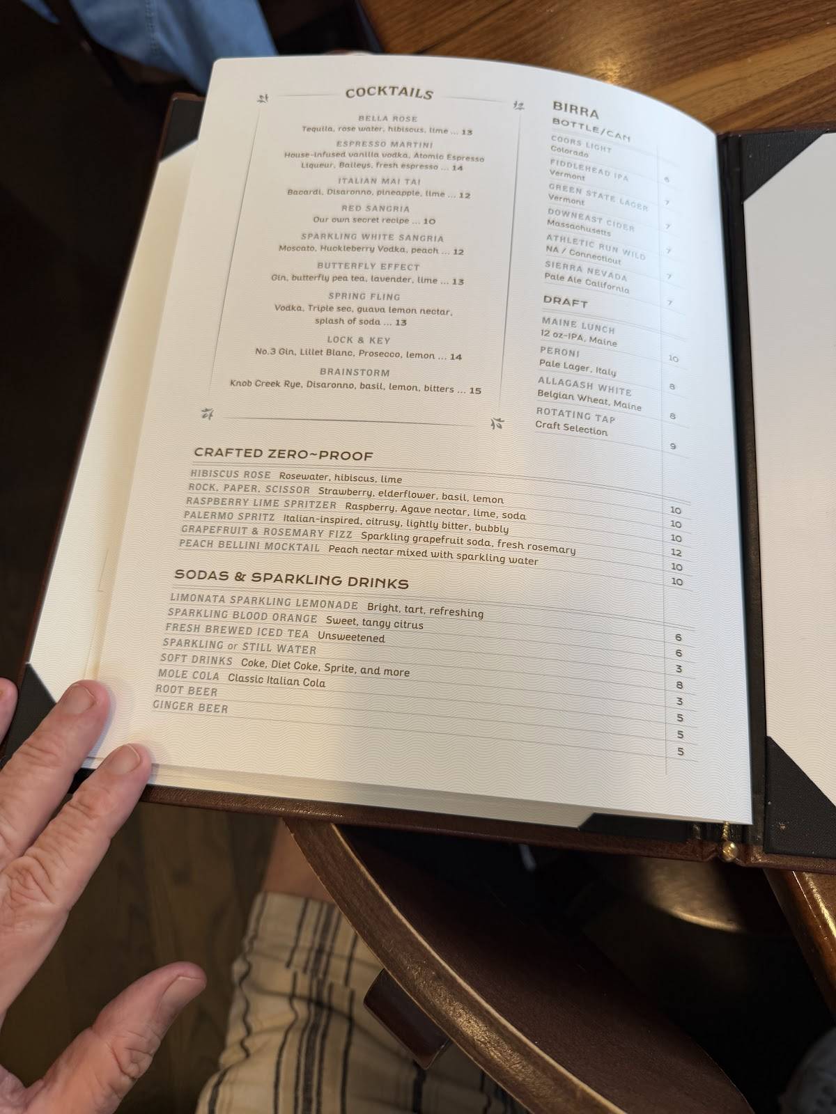Fiorella's Cucina меню