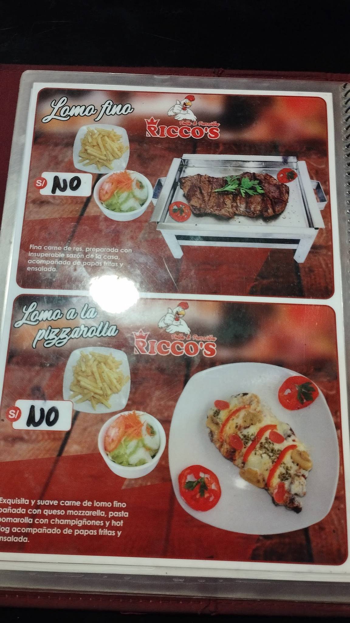 Pollos y Parrillas Ricco's - Wilson меню