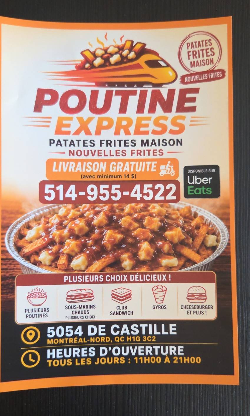 Poutine express меню