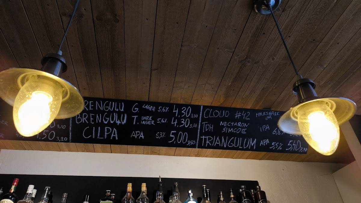 Alus Muiža меню