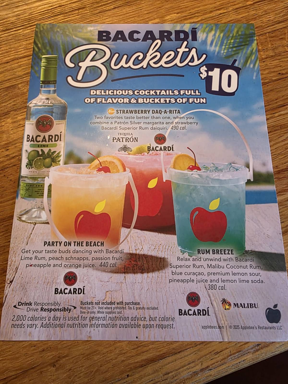 Applebee's Grill + Bar меню