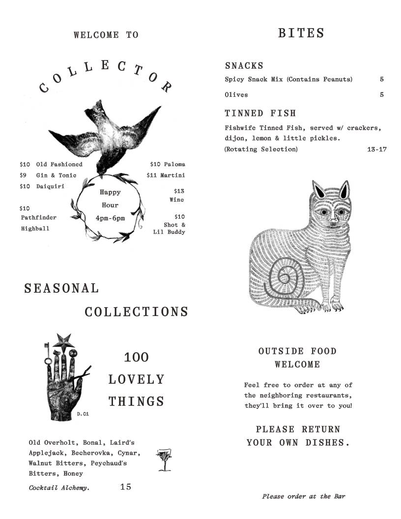 COLLECTOR меню