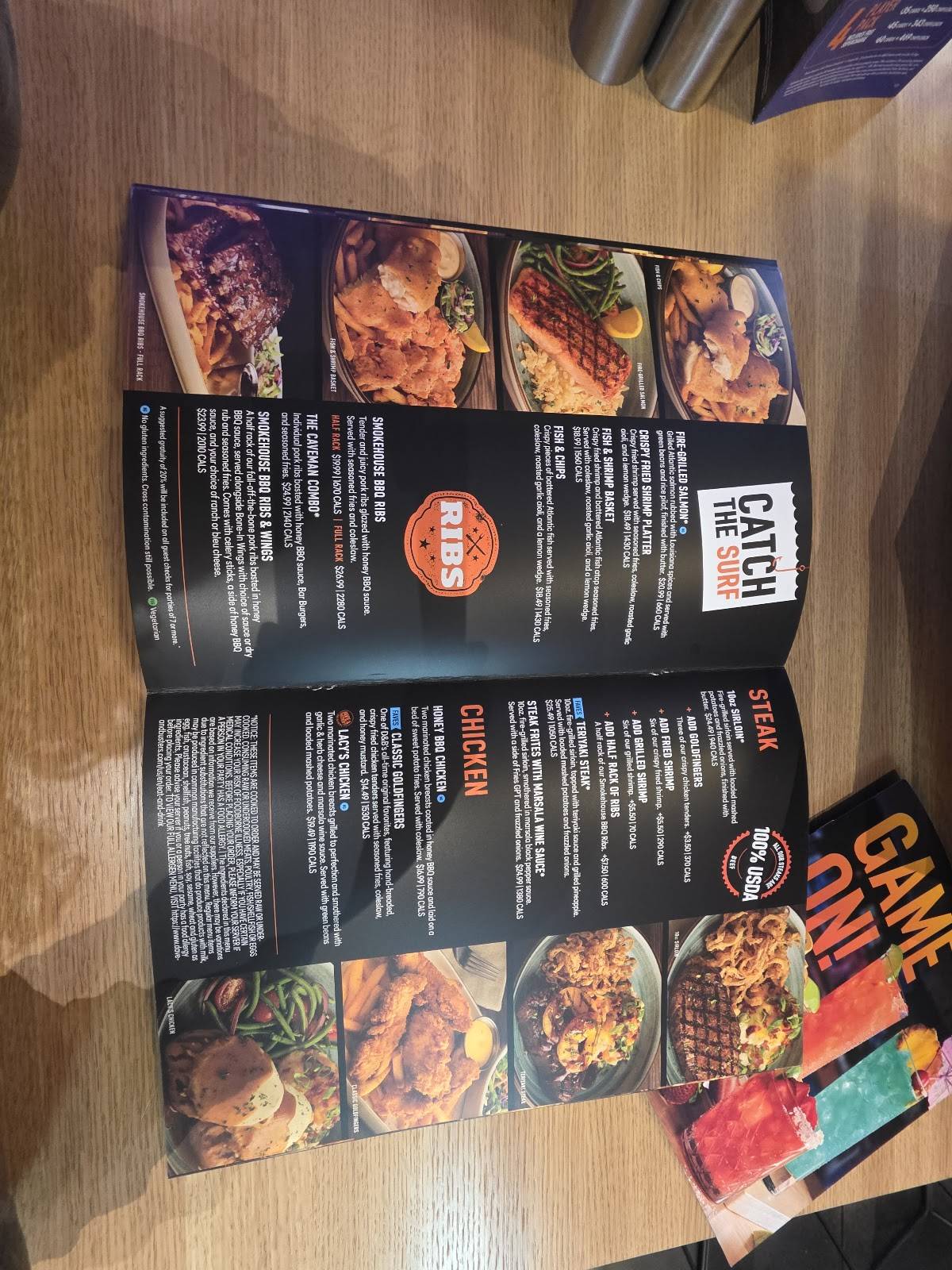 Dave & Buster's Reno меню