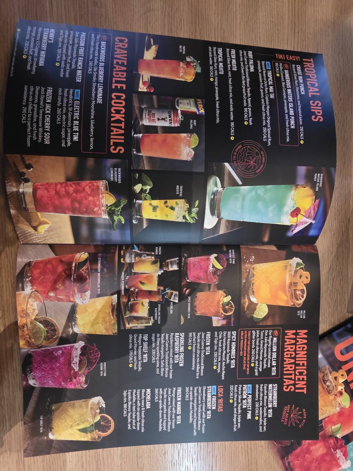Dave & Buster's Reno меню