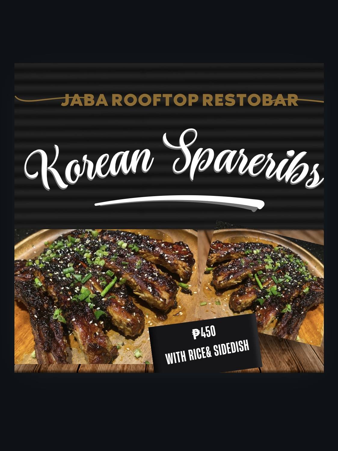 JABA ROOFTOP RESTOBAR меню