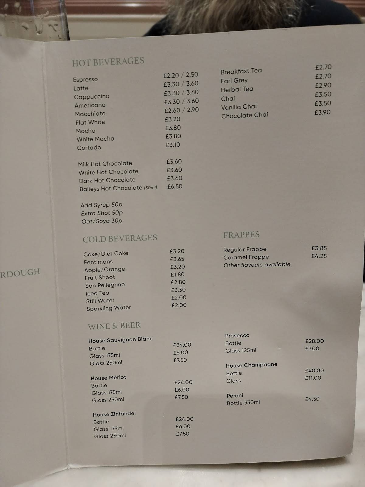 The Rochester Coffee Co меню
