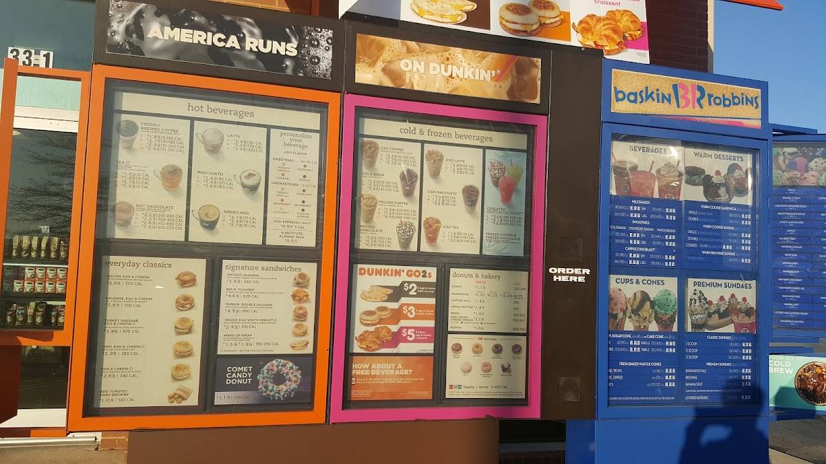 Dunkin' меню