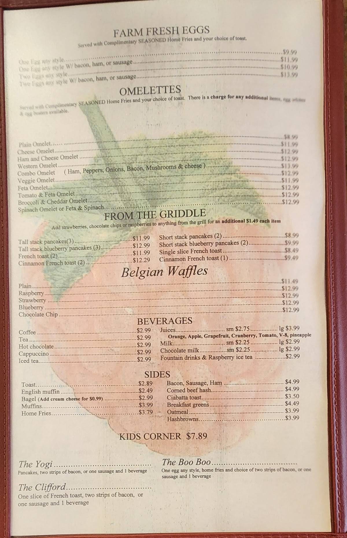 Raspberries Cafe of Rome меню