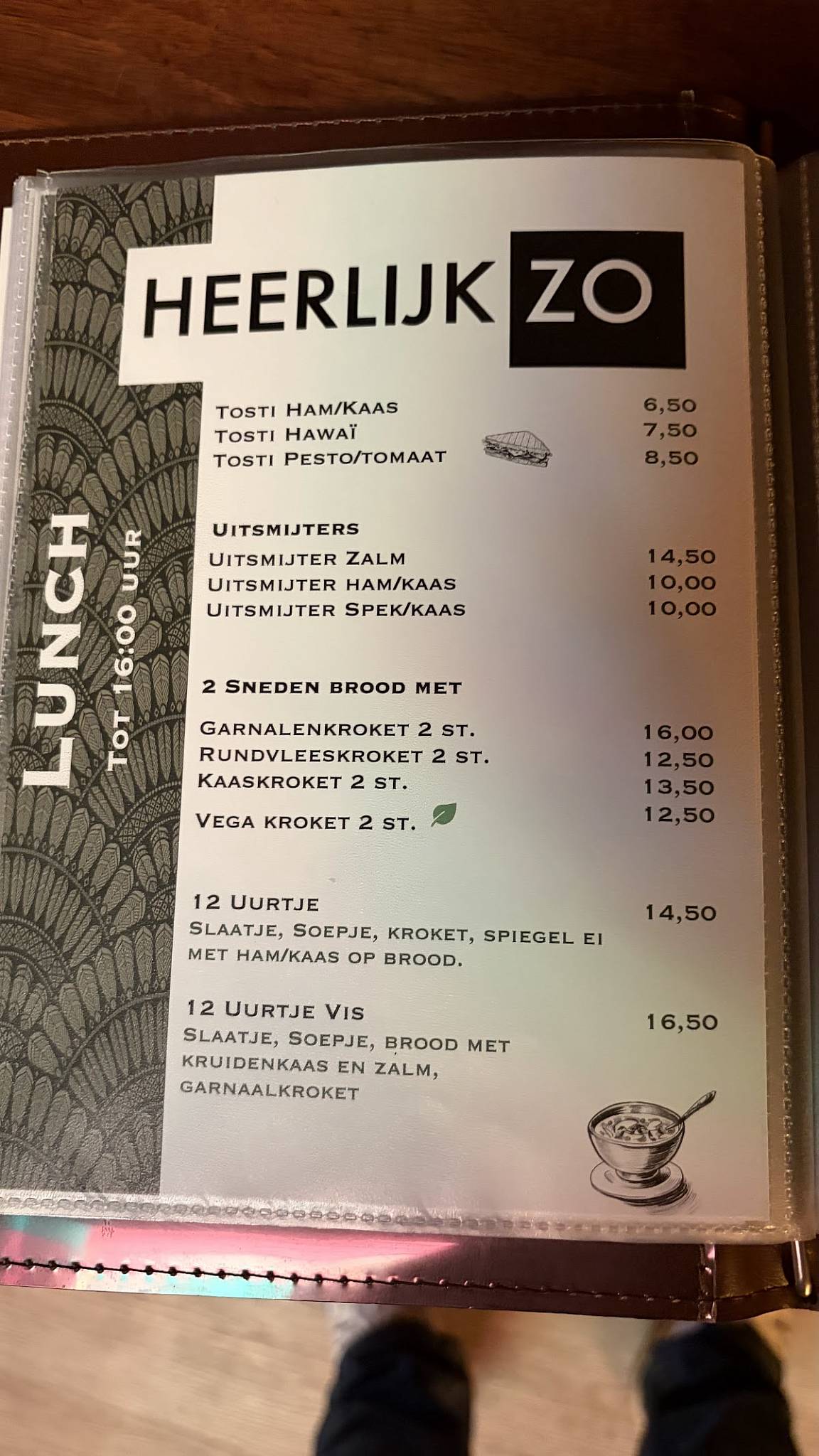 HeerlijkZo меню