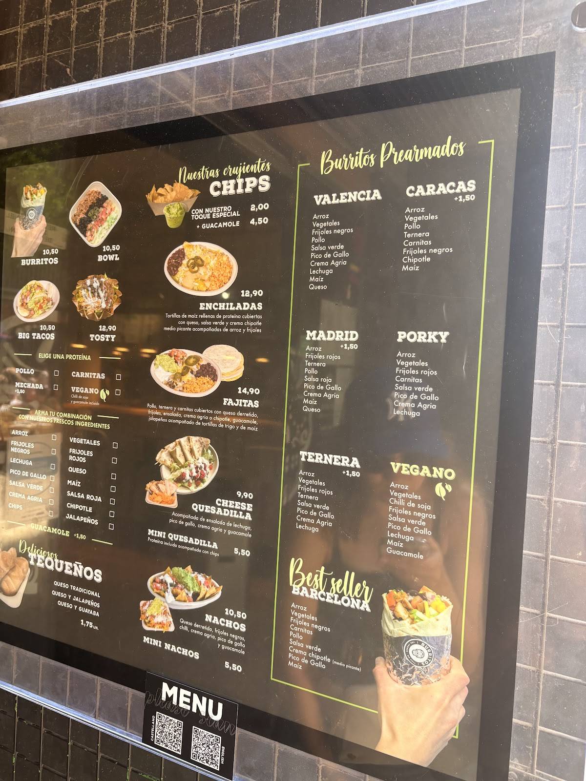 Burritos Mexican Grill меню