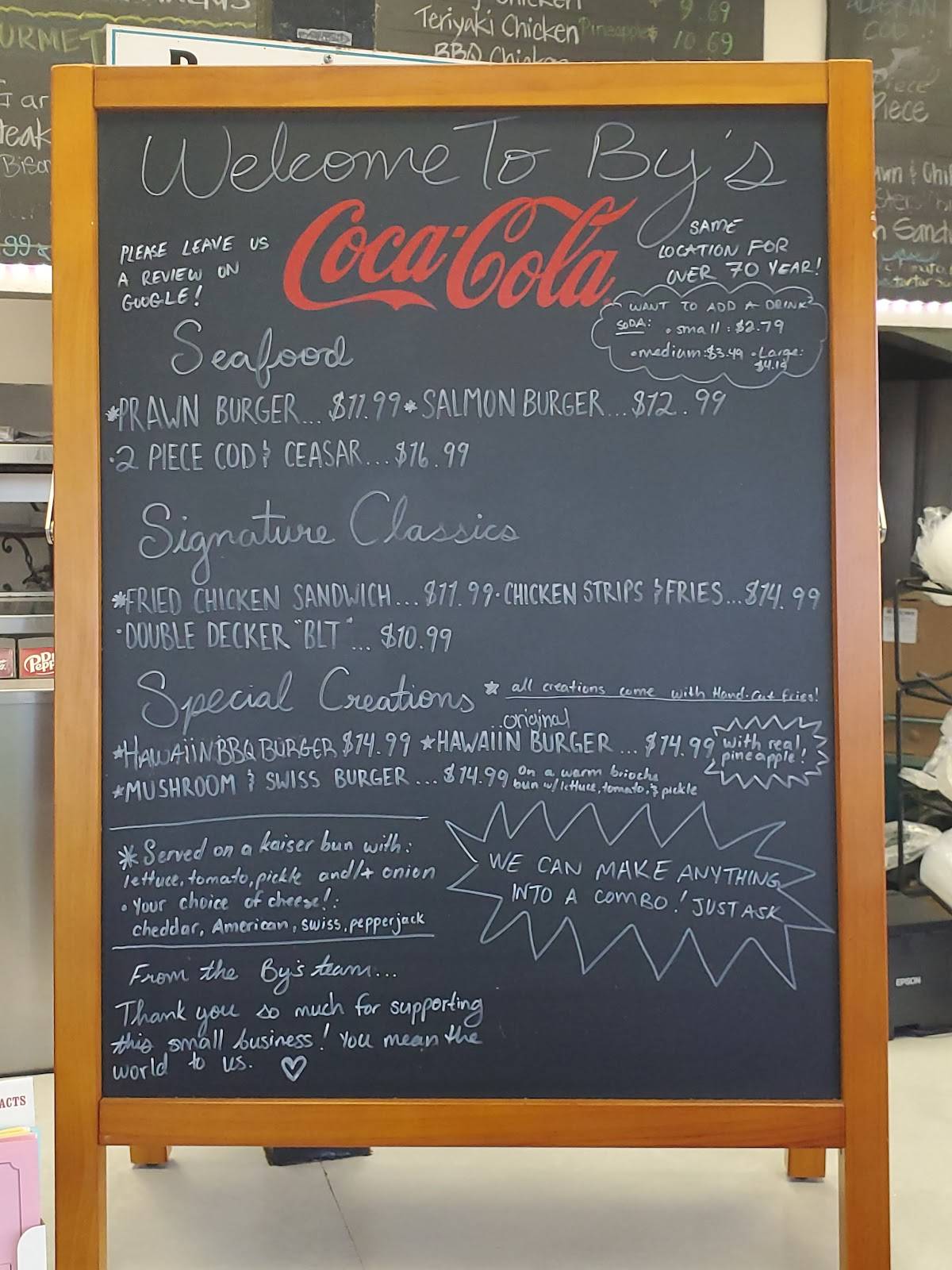 By's Fish and Chips меню