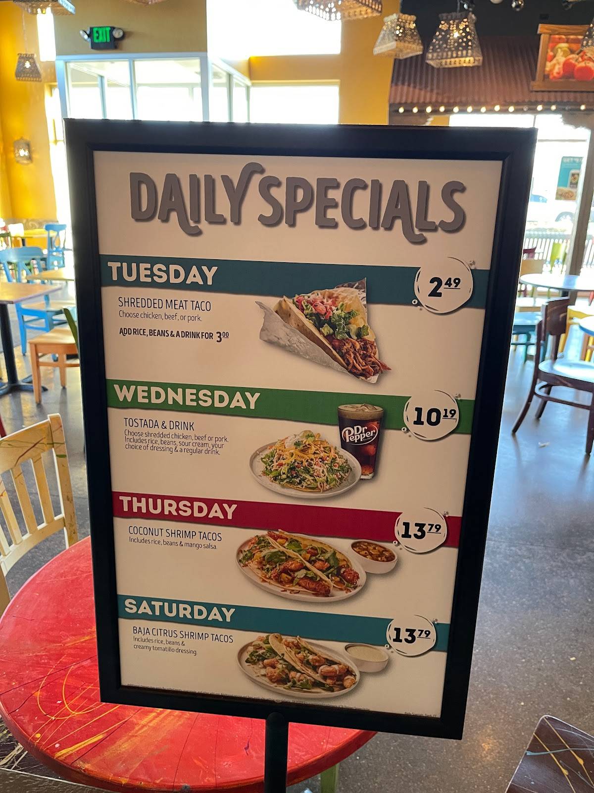 Cafe Rio Fresh Modern Mexican меню