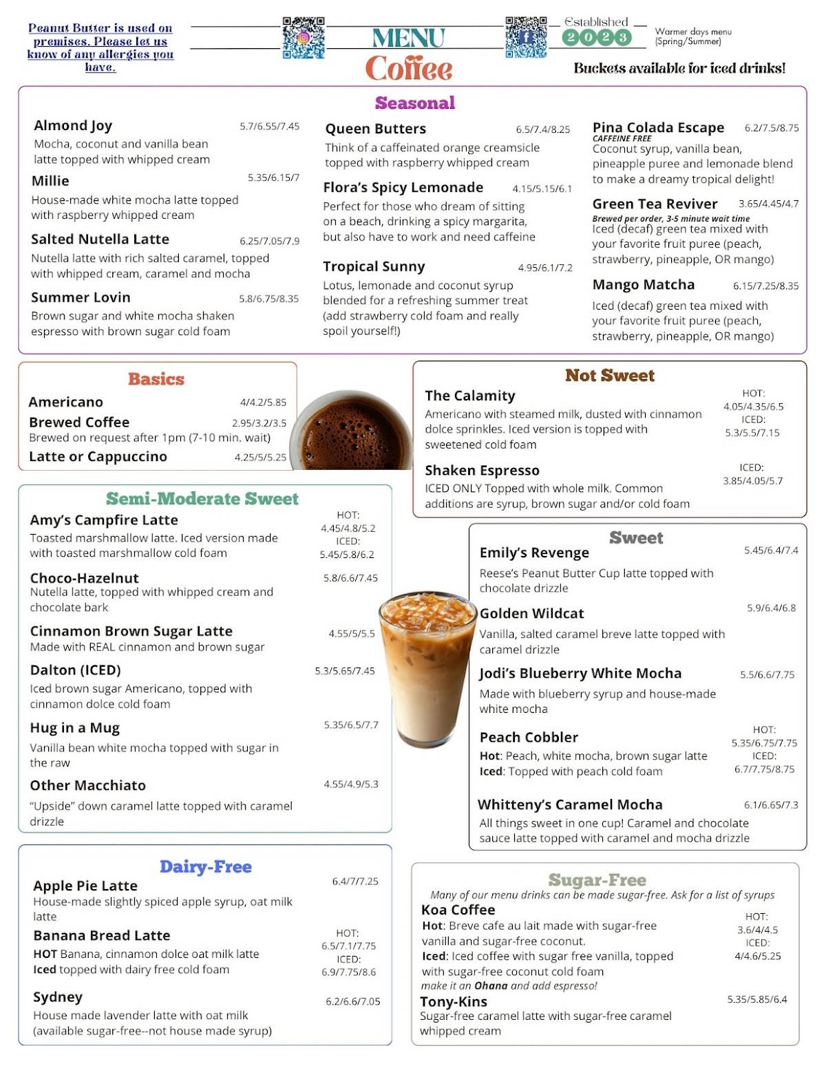 Calamity’s Coffee Jackson Square меню