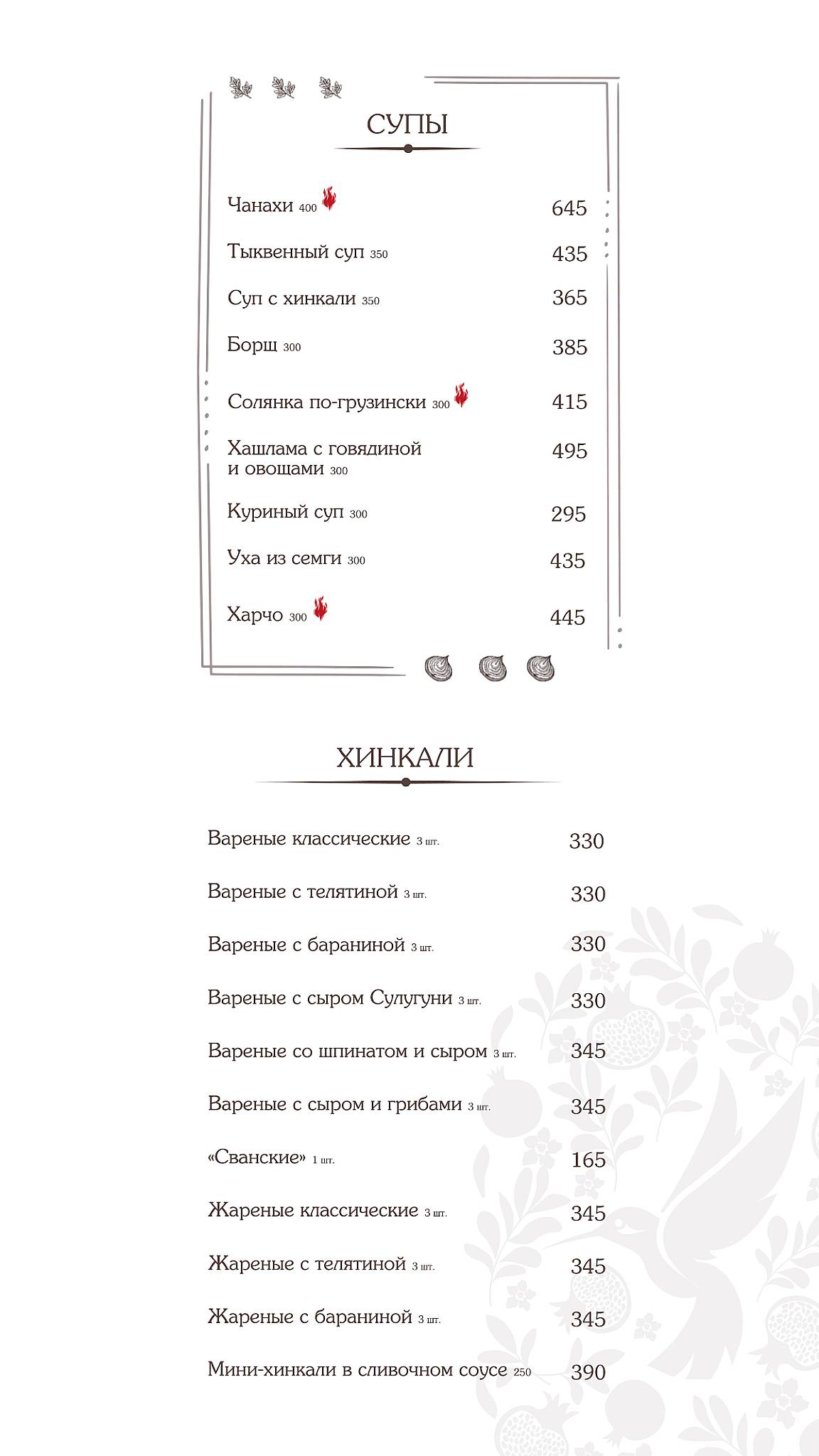 Чито Диди меню