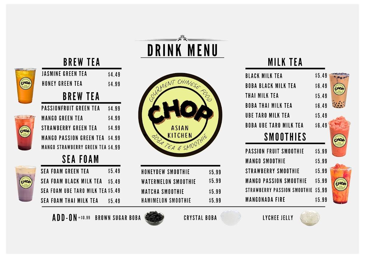 Chop Asian Kitchen меню