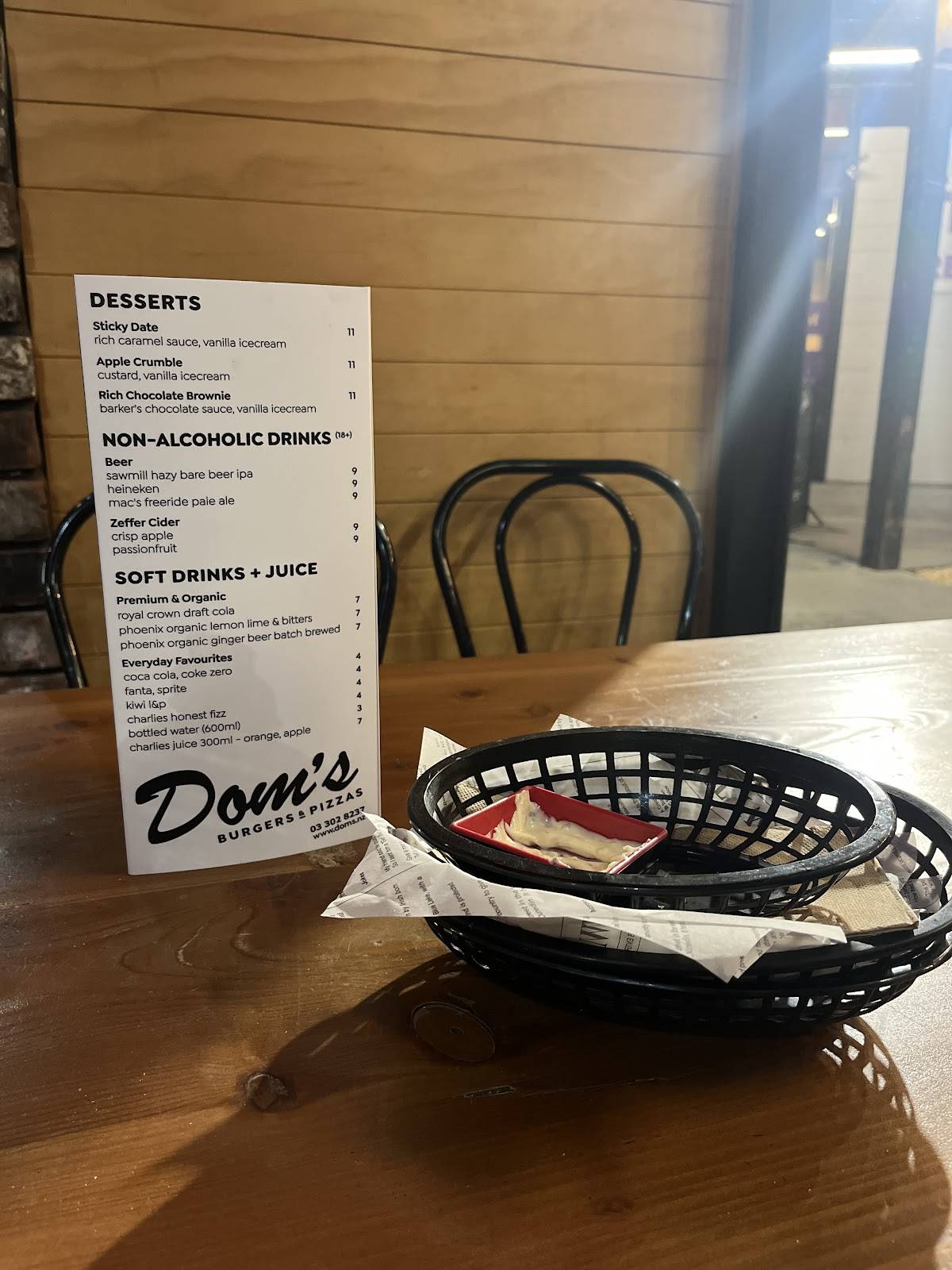 Dom's меню