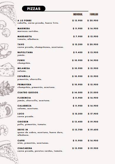 Drive In Restaurant меню