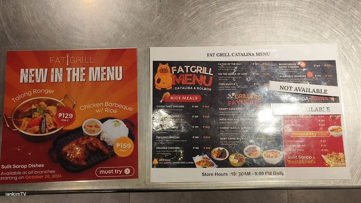 FATGRILL меню
