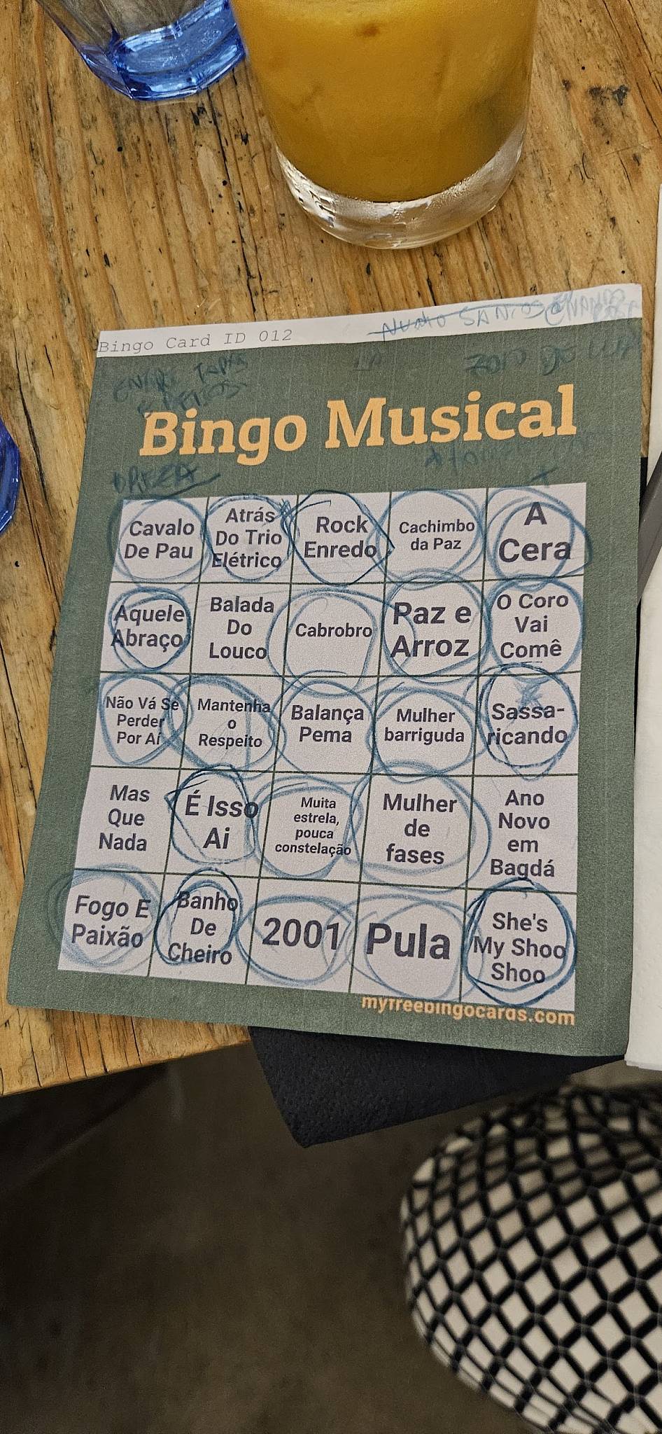 Filó Brazil меню