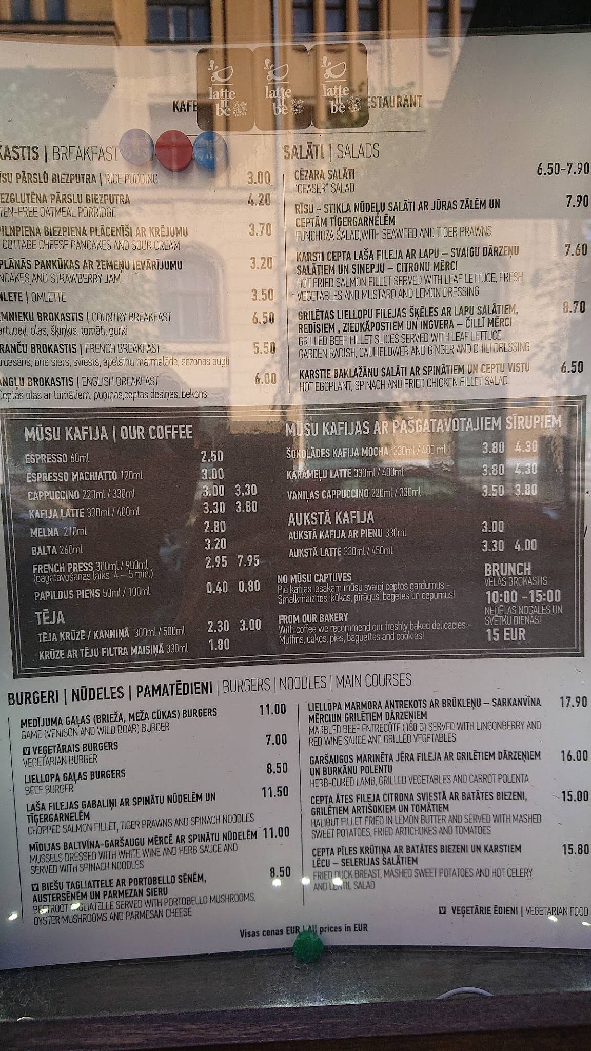 Index Cafe меню