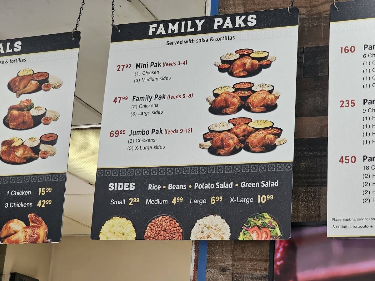 Juan Pollo меню
