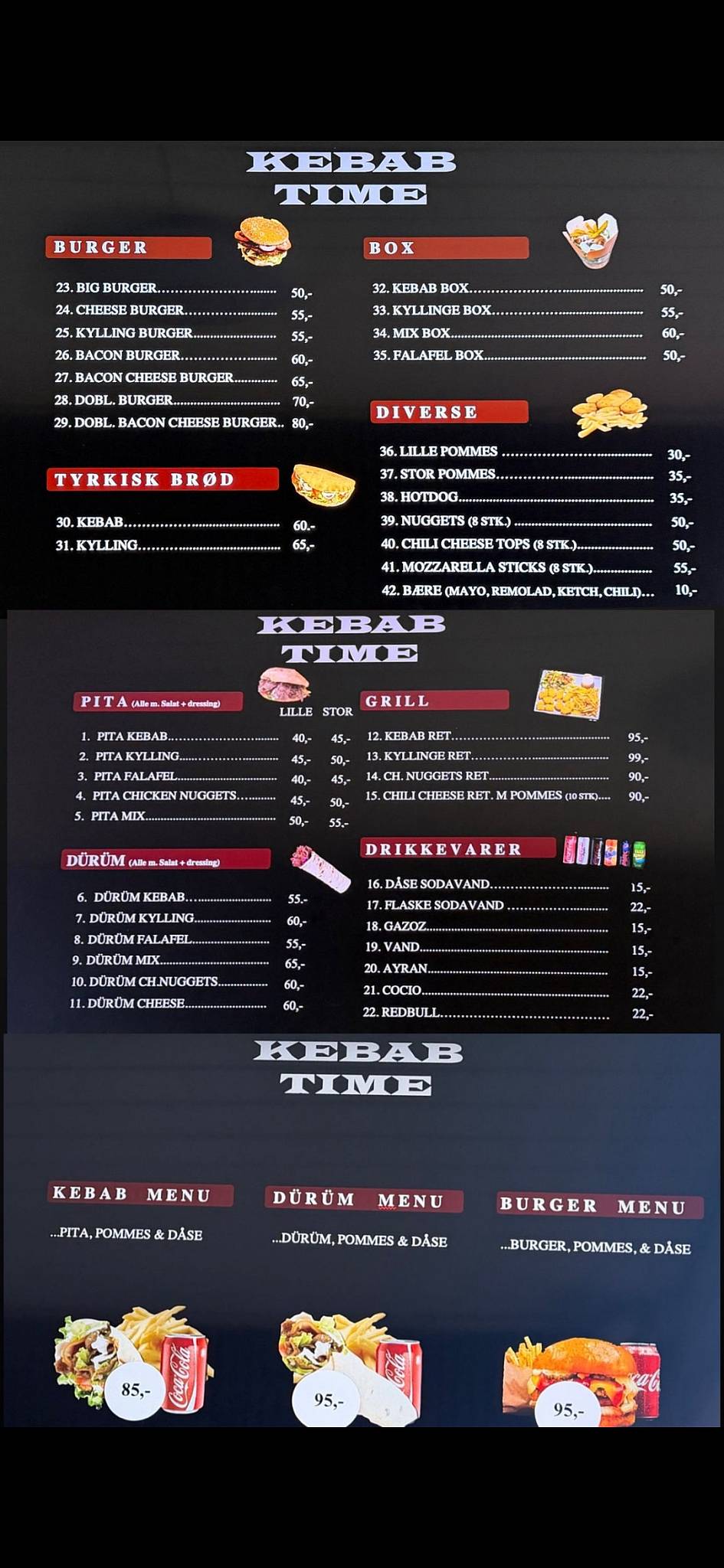 Kebab Time меню
