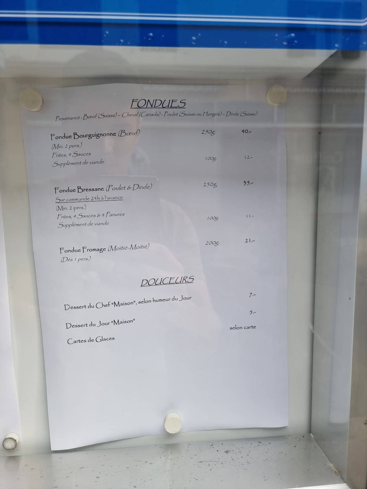 Café-Restaurant Le Rio меню