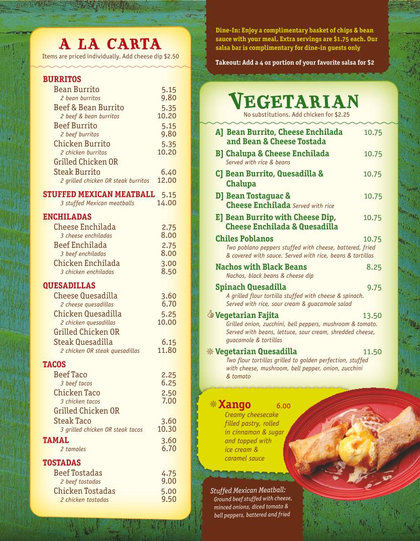 Mi Pueblito Mexican Restaurant Rutherfordton меню