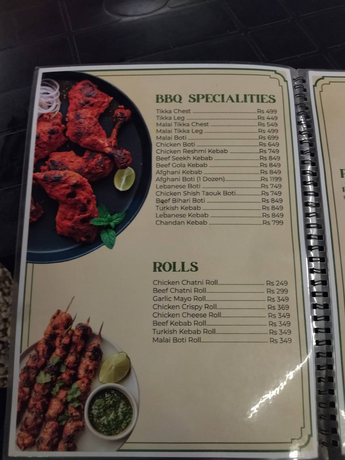 Noosh Restaurant меню