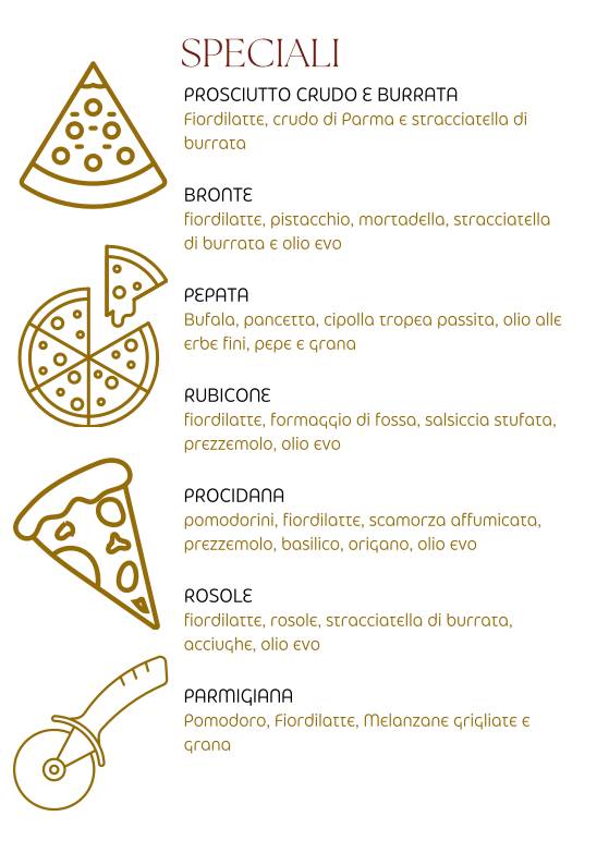 Osteria Pizzeria Montecavallo меню