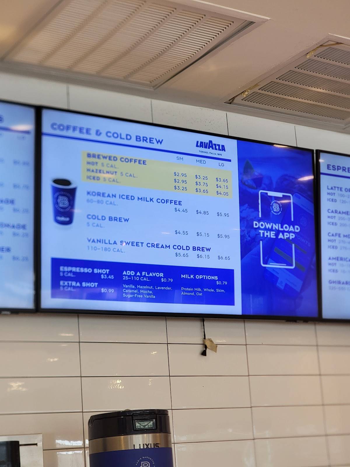 Paris Baguette меню