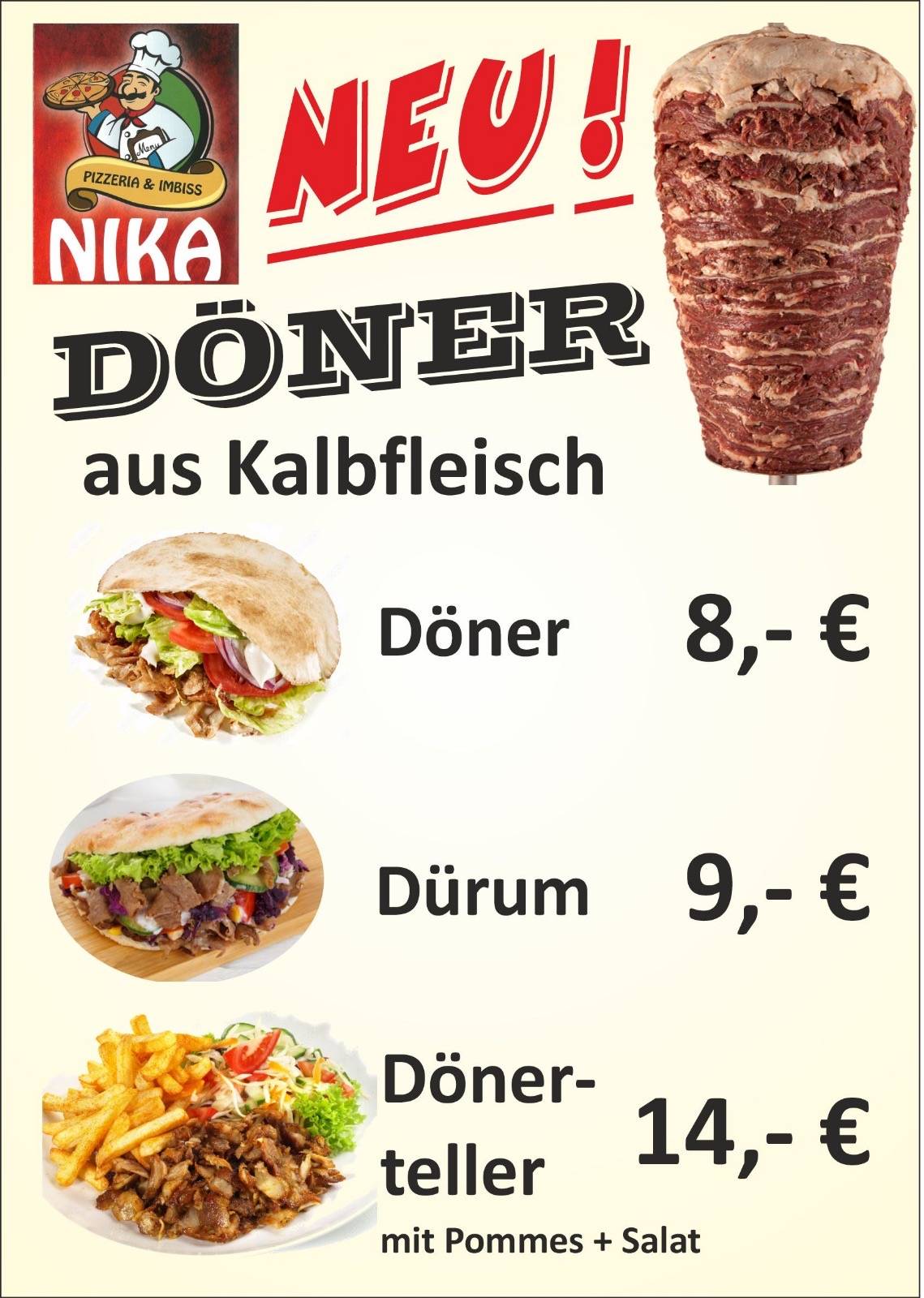 Pizzeria Nika меню
