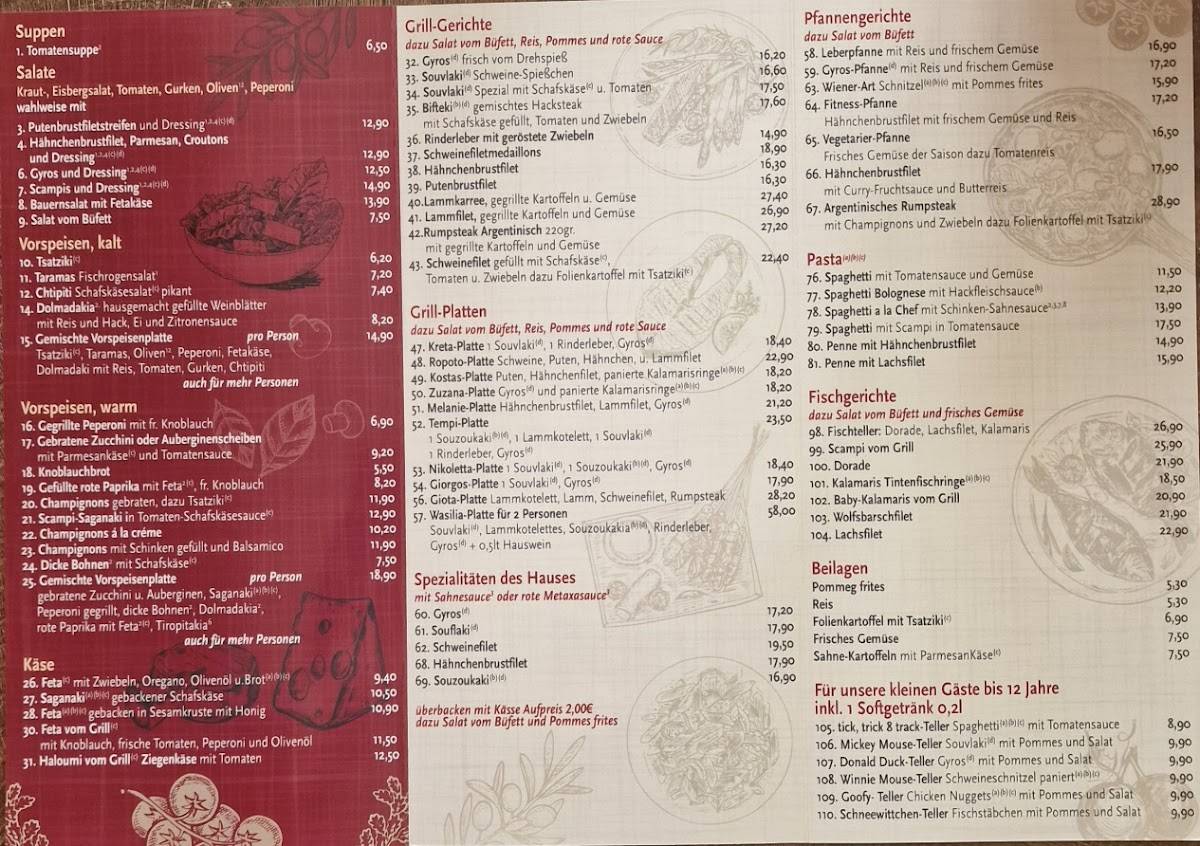 Restaurant Ropoto меню