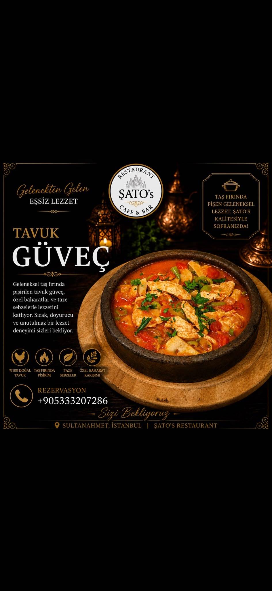 ŞATO’s Restaurant Sultanahmet меню