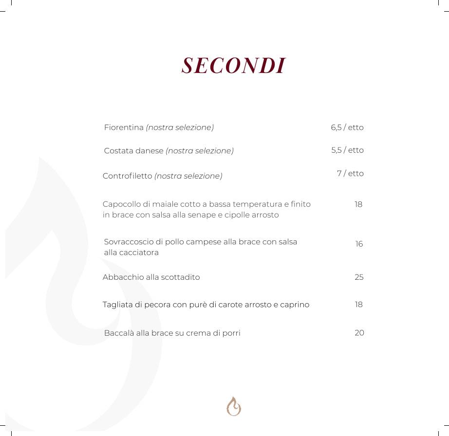 Scottadito Ristorante меню