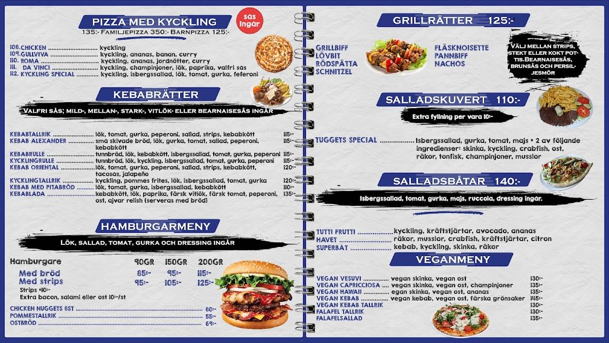 Snabbtugget restaurang pizzeria меню