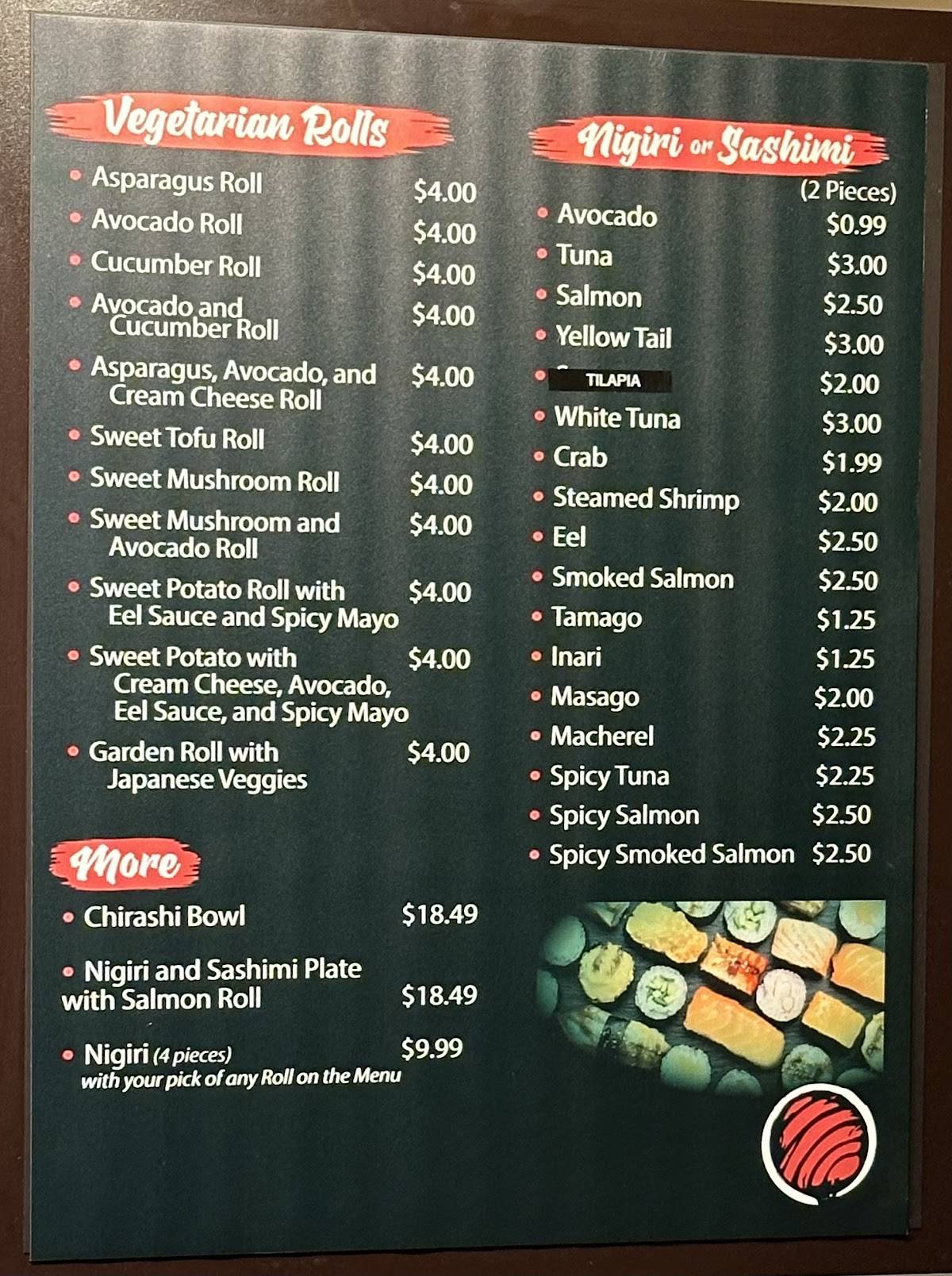Sushi Primos меню