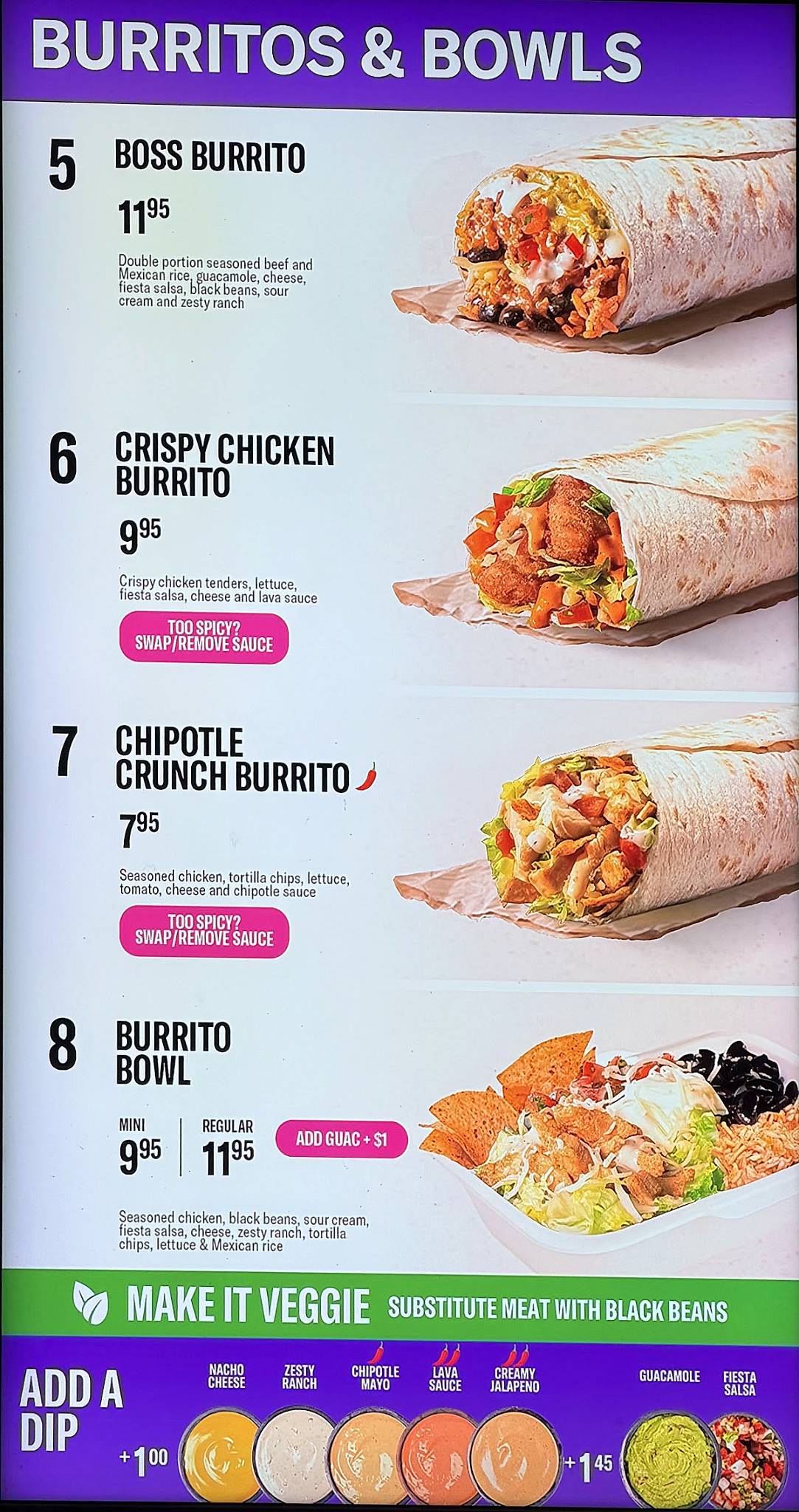 Taco Bell Roxburgh Park меню