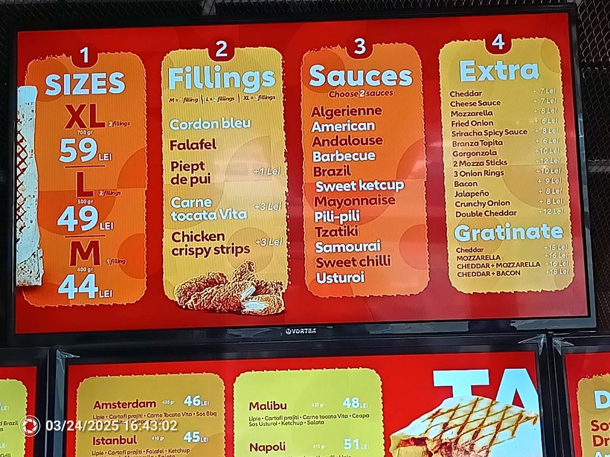 Tacos Factory меню